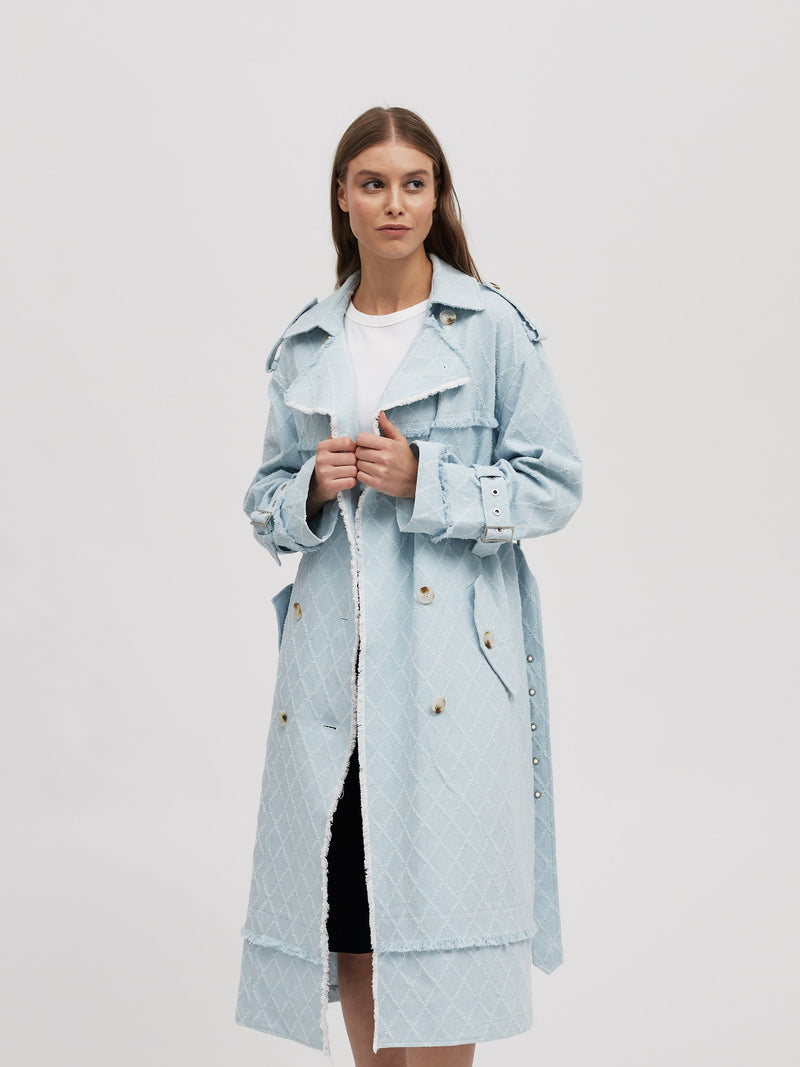 Denim Trench Coat