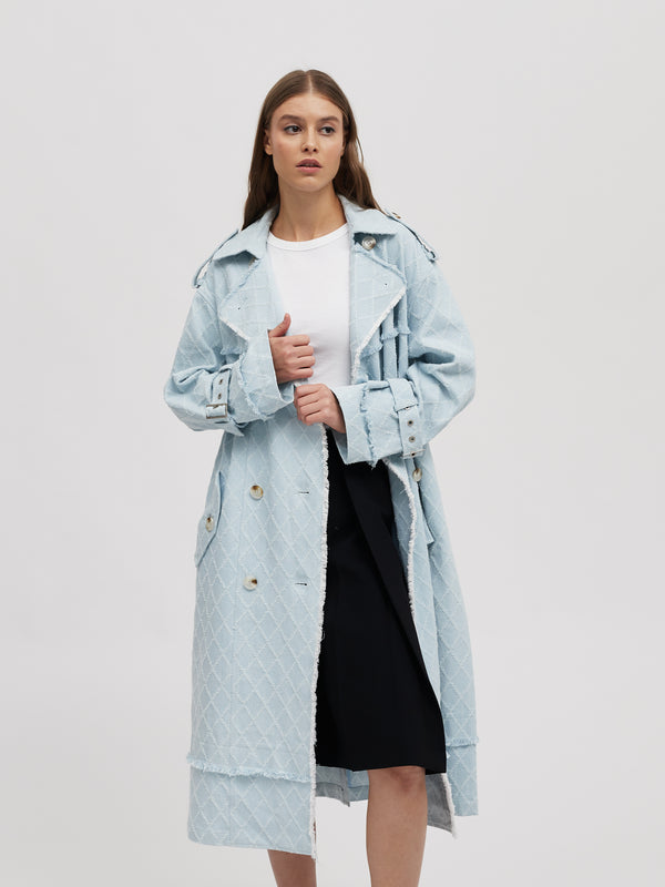 Denim Trench Coat