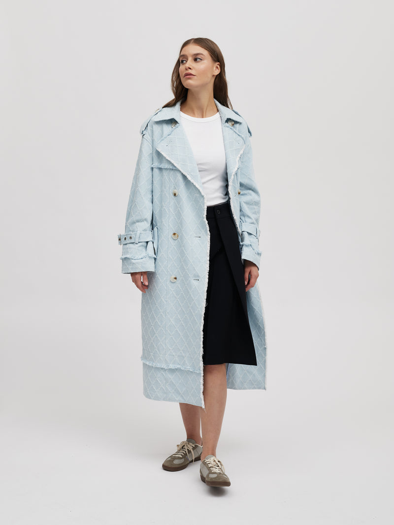 Denim Trench Coat