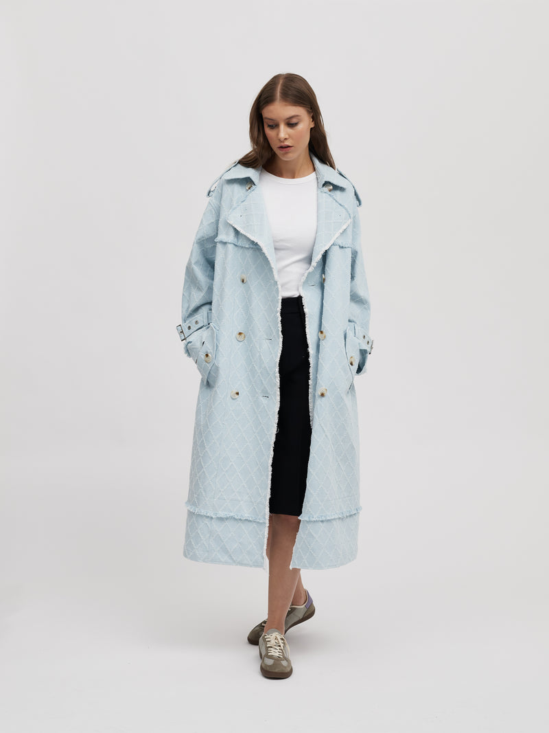 Denim Trench Coat