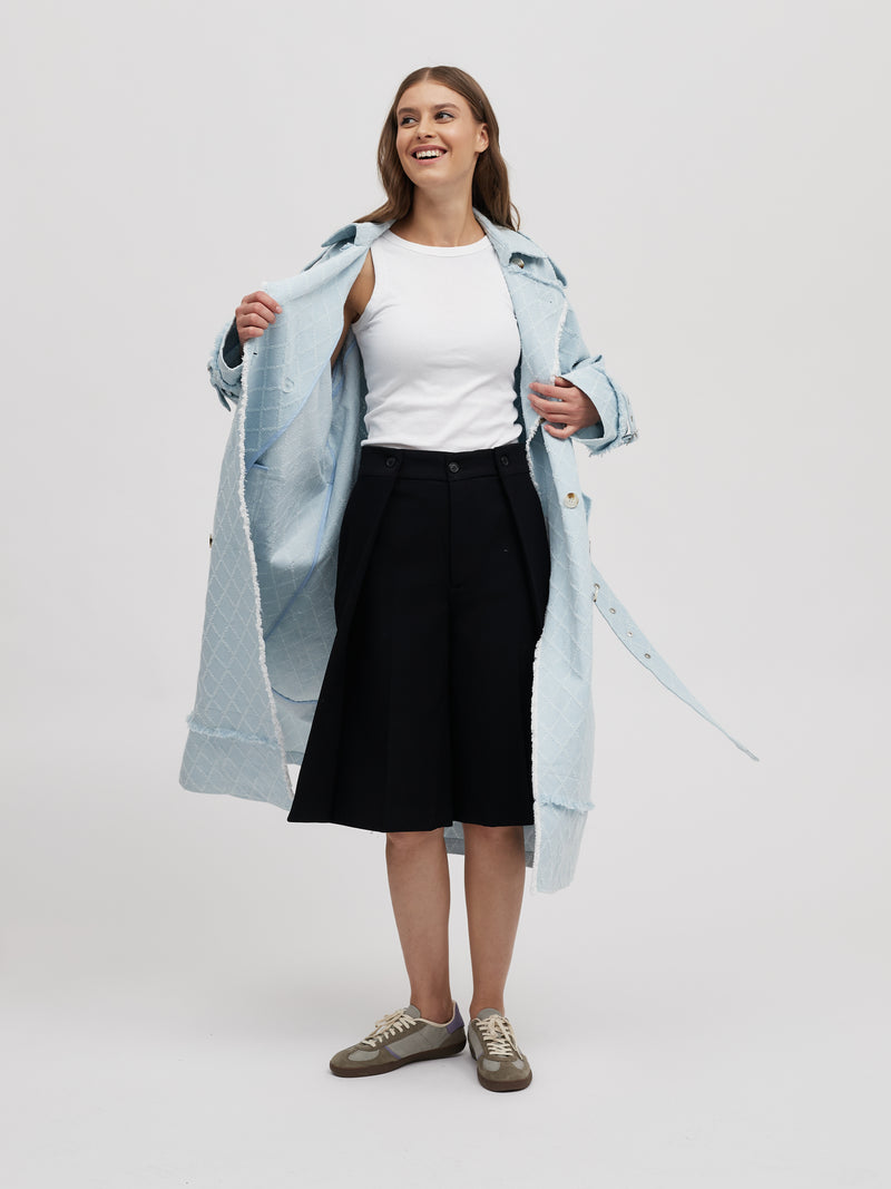 Denim Trench Coat